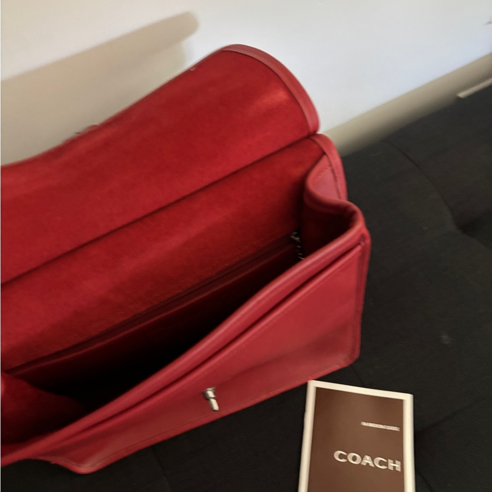 Coach Vibrant Red Leather Bag - Picture 5 of 7